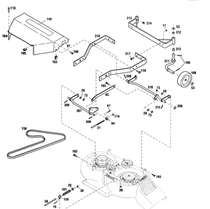 Front Frame Assembly Diagram and Parts List for 933E 12AE751100-Cut Cub Cadet Lawn Mower